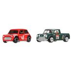 Hot Wheels Premium Car Culture Pack ile iki ölçekli 1:64 araç, tek çift, Real Riders lastikleri, Metal/Metal şasi, Koleksiyon oyuncağı, JBK97