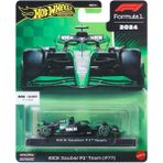 Hot Wheels Premium Formula 1 Kick Sauber #77 - Yeşil