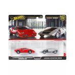 Hot Wheels Premium Lamborghini Countach Lp5000 Qv Ve Lancia Stratos Zero 2Li Set Jbl02 Vitrin