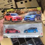 HOT WHEELS Premium Mitsubishi Lancer Evo IX Wagon 2005 – Subaru Forester STI 2004 2’li Set