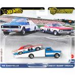 Hot Wheels Premium Team Transport 66 Chevelle With '72 Chevy Ramp Truck