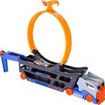 Hot Wheels Standlı Tır, 18 Araç Kapasiteli, Çemberli, Fırlatıcılı, GCK38