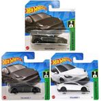 Hot Wheels - Tesla Model Y 3 Araç Set Füme & Beyaz & Siyah (1:64)