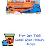 Hot Wheels Tır - Yeni Hot Wheels Tır - Yeni, Fırlatıcısı Olan ve 40 Cm'lik Piste Dönüşen Kamyon, 9 Oyuncak Araba Sığabilir, 1:64 Ölçekli Araç Dahildir HYT83 + Play-Doh Oyun Hamuru
