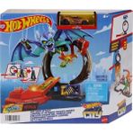 Hot Wheels® Yarasa Döngü Saldırı Oyun Seti™ ve 1:64 ölçekli oyuncak araba HTN78