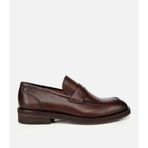 HOTİÇ Erkek Deri Kahverengi Klasik Loafer Ayakkabı