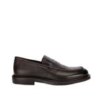 Hotiç Erkek Deri Kahverengi Kroko Detaylı Klasik Loafer