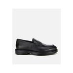 Hotiç Erkek Deri Siyah Kroko Detaylı Klasik Loafer