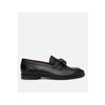 Hotiç Erkek Deri Siyah Püskül Detaylı Klasik Loafer
