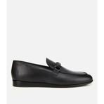Hotiç Erkek Deri Siyah Toka Detaylı Klasik Loafer