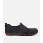 HOTİÇ Erkek Nubuk Deri Lacivert Rahat Günlük Loafer
