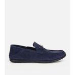 HOTİÇ Erkek Süet Deri Lacivert Toka Detaylı Comfort Loafer