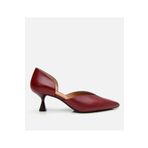 Hotiç Kadın Deri Bordo İnce Topuklu Stiletto