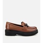 Hotiç Kadın Deri Kahverengi Kalın Tabanlı Klasik Loafer 01ayh314410a410 01ayh314410a410 Kahverengi