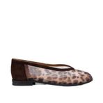 HOTİÇ Kadın Kahverengi Leopar Desenli Transparan Detaylı Babet LEOPAR-LEOPARD 39
