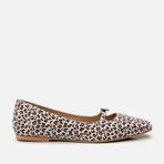 HOTİÇ Mary Jane Hakiki Deri Leopar Desenli Kadın Babet LEOPAR-LEOPARD 39
