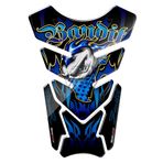 HOTIPS 3D Motorcycle Tank Pad Gel Protector Sticker Bandit Tankpad Case Compatible with Suzuki Bandit 600 650 1200 1250 650S 600S ABS (Color : Blue)