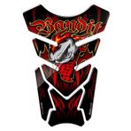 HOTIPS 3D Motorcycle Tank Pad Gel Protector Sticker Bandit Tankpad Case Compatible with Suzuki Bandit 600 650 1200 1250 650S 600S ABS (Color : Red)