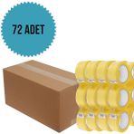 Hotmelt Bant 45MM x 100 cm Yüksek Kaliteli Kopmayan Bant, Koli Bandı, Taşınma Bandı - Sarı - 72 Adet