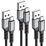 HOTNOW 0,2 m Mikro USB Kablosu 6" Kısa Kablolar, [3 Paket, 0.5FT] Samsung Galaxy S7 S6 S7 Edge S5, Note 5, PS4 için Android Şarj Hızlı Şarj Kablosu