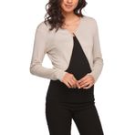 Hotouch Kadın Bolero bolero ceket, omuz ceketi, kısa, uzun kollu, hırka, örgü ceket, A_kayısı, XXL