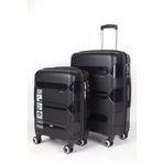 Hotowa Gold PP 8011 Siyah TSA Kilitli İkili Set Valiz