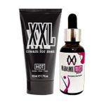 Hotxxl 50 ml Erkeklere Çap Boy Krem + Yanında 1 Şişe Madamewet Kadını Içecek