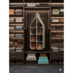 House & More 6 Gözlü Askılı El Çantası Düzenleyici Organizer - Toz Koruyucu Dolap Içi Çanta Asıcı (Gri, Lacivert, Krem)