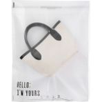House Of Pack Buzlu Şeffaf Kargo Poşeti - 48X55 cm - ' Hello I'm Yours' Baskılı