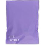 House Of Pack Renkli Kargo Poşeti - 25x35 cm - Lila - 100 Adet - ' Hello I'm Yours ' Baskılı