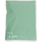 House Of Pack Renkli Kargo Poşeti - 35X45 cm - Yeşil - 100 Adet ' Hello I'm Yours ' Baskılı