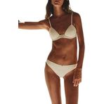 House of Silk 2022SWIM0012 Sadie Koton Bikini Üstü, Bej, M