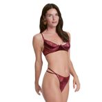 House of Silk Idylle Kadife Sütyen Şarap Kırmızısı Kadın Sütyen , Bordo, 90C
