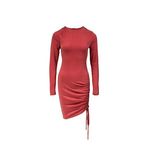 House of Silk ROSIE Ekstra Yumuşak Elbise Kırmızı Rengi L L