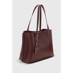Housebags Bordo Kadın Üç Bölmeli Deri Görünümlü Shopper Çanta 269