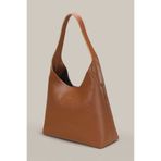 Housebags Hudson Omuz Çantası - Structured Siluet, Doğal Karamel