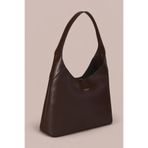 Housebags Hudson Omuz Çantası - Structured Siluet, Koyu Espresso Kahverengi