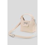 Housebags Krem Fiyonk Aksesuarlı Uzun Askılı Minimalist Omuz Çantası 283