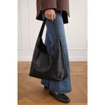 Housebags Örgü Siyah Shopper Vintage Çanta 284