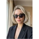 Houseofeyeris Melora Cat-Eye Siyah Güneş Gözlüğü – UV400, Hafif TR90 Çerçeve, Retro Şık, Günlük Şehir Stili Şıklık