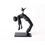 Housetrend Bird of Burden Sürreal Heykel – Modern Figüratif Sanat Objesi – 3D Yazıcı Tasarımı Estetik Biblo, Ev ve Ofis İçin Sanatsal Masaüstü Aksesuarı (Mat Siyah)