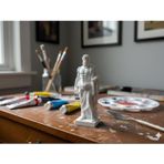 HOUSETREND Dekoratif Biblo Figür, Yunan Tanrı Heykeli – Figürin Modern Tasarım, Mini Masa Süsü, Beyaz, Ofis ve Ev dekorasyon hediye Greek God Statue – Figurine