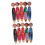 Housoutil 10 Adet Beyin Pen bebekler Oyuncak çocuklar kızlar yaratıcı tükenmez kalemler karikatür şekli tükenmez kalemler Renk