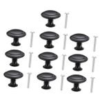Housoutil 10 Takım Kafa Kolu Çekmece Porselen Kolları Kapı Kolları Kolu Topuzu Yuvarlak Saplı Düğmeler Çekmece Kolları Metal Kolları Topuzu Alt Çinko Alaşımı Antika Dolap Kristal