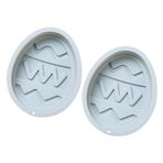 Housoutil 2 Adet Kek Silikon Kalıp Yumurtası Çikolata Bakeware Tepsileri Yumurta Şeklinde Tatlı Yumurtası Şekilleri Pişirme Aracı Silika Jeli 3 Boyutlu Kurabiye