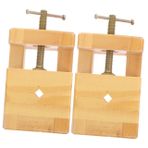 Housoutil 2 Adet Oyma Oyuncak Aksesuarları Damga Oyma Kiti Gravür Oyma Kelepçe Kaya Keskisi Ahşap Oyulmuş Sabitleme Aracı Taş Keski Ahşap Oyma Kelepçe Basın El Aletleri Mini Kayın Öğrenci