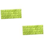 Housoutil 2 Adet Yapıştırıcı Duvar Karosu Ev Için Dekorasyon Tuğla Ambalaj Kağıdı Tuğla Duvar Kağıdı Ev Dekoru Mutfak Duvar Karosu Çıkarılabilir Backsplash Yapışkan 3 Boyutlu Mermer