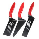 Housoutil 3 Parça Çok Amaçlı Kızartma Spatulası Biftek Çevirici Spatula Yapışmaz Spatula Teppanyaki Spatula Biftek Palet Spatula Kürek Biftek Turner Paslanmaz Çelik Tatlı Yumurtaları Çevir