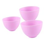 Housoutil 3 Parça Kase Saç Boyası Fırçası Ve Kase Güzellik Kasesi Çamur Suyu Silikon Maskeler Kase Silikon Hazırlık Kabı Sıvı Vücut Yıkama Saç Boyası Kiti Mor Sos Silika Jeli