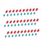 Housoutil 30'Lu 3D Karton Gözlük Paketi Kırmızı Ve Mavi Lensli Anaglyph Film Gözlük Beyaz Çerçeve Yetişkinler İçin Hafif Ve Taşınabilir Filmler Ve Videolar İçin Uygun